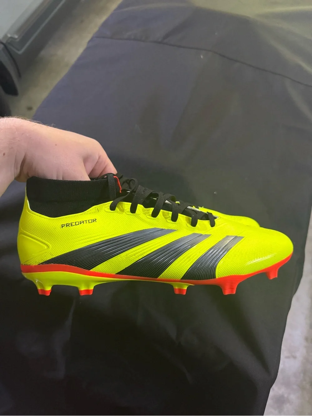 adidas Predator Soccer Cleats - Neon Yellow, Black & Bright Orange